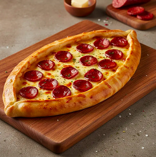 Sucuklu Kaşarlı Pide